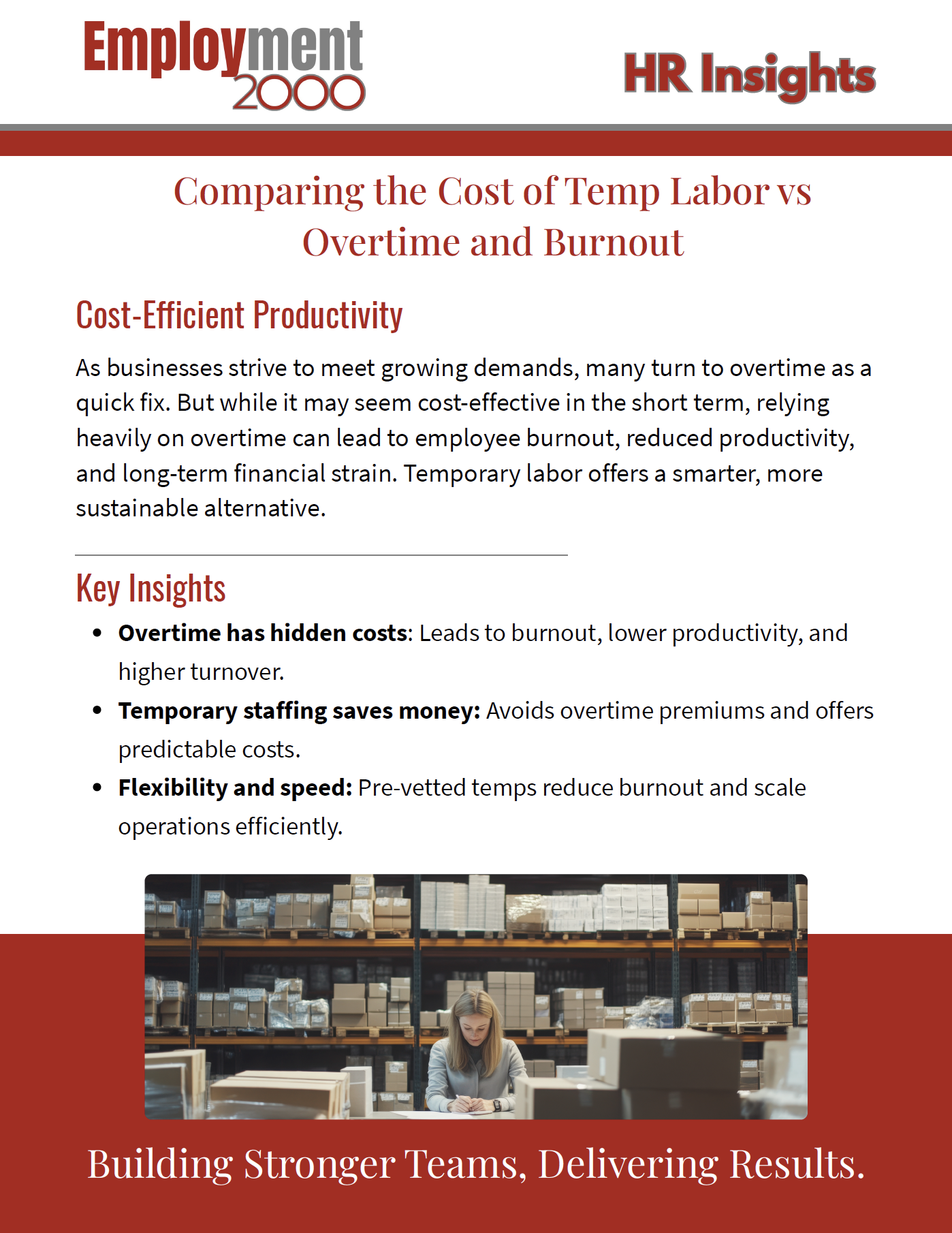 Overtime and Burnout HR Insights Employment 2000