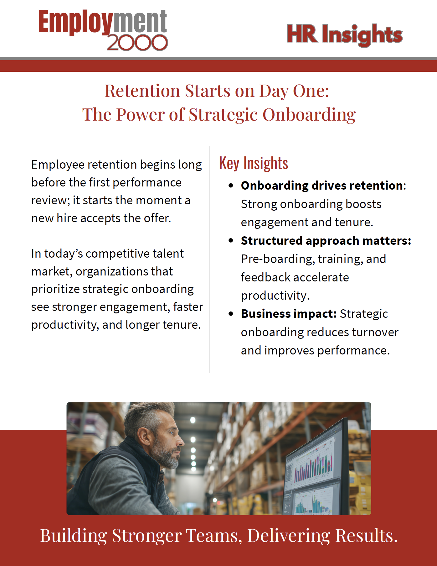 Strategic Onboarding HR Insights Employment 2000